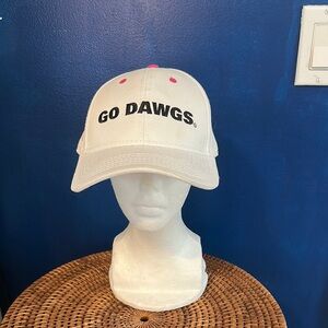 Go Dawgs T-Mobile White Strapback University of Georgia Promo Baseball Hat Cap